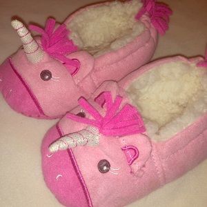 Adorable Plush Unicorn Slippers
